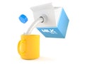 Milk with mug Royalty Free Stock Photo