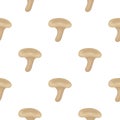 Milk mushroom icon in cartoon style isolated on white background. Mushroom pattern stock vector illustration. Royalty Free Stock Photo