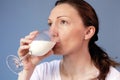 milk Drinking woman allergy health benefits