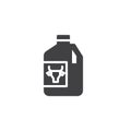 Milk pack vector icon Royalty Free Stock Photo