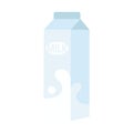 Milk paper bottle Cartoon vector illustration isolated object