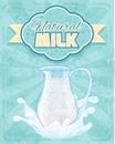 Milk pitcher poster