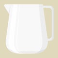 milk pitcher. Vector illustration decorative design