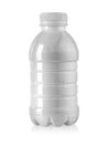 Milk plastic bottle isolated