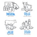 Milk product banners