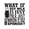Milk Quote good for print. What if soy milk is just milk