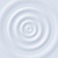 Milk ripple. Circle waves yogurt cream. Close up top view white milk circular ripples vector texture