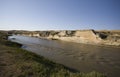 Milk River Alberta Badlands Royalty Free Stock Photo