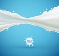 Milk Splash Royalty Free Stock Photo