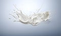 Milk splash close up, drink concept, package, illustration food, Generative AI