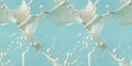 milk drop splash pastel background seamless tile pattern Royalty Free Stock Photo