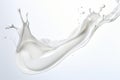 Milk splash is shown in this image, with bubbles coming out of it. Generative AI