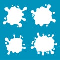 Milk Splash Vector, Splash Blot Design Royalty Free Stock Photo