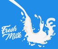 Milk Splashes Background. White Yogurt blot. Vector