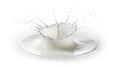 Milk splashing into water Royalty Free Stock Photo