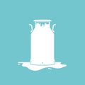 Milk tank symbolic icon