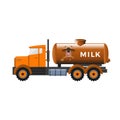 Milk tank truck