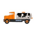 Milk tank truck