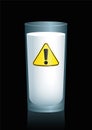 Milk Unhealthy Hazard Symbol