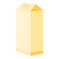 Milk vitamin icon, cartoon style