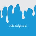 Milk White Liquid Dripping Blue Background Illustrations & Vectors