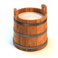 Milk wooden bucket