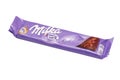 Milka chocolate, with alpine milk.