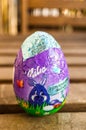 Milka chocolate Easter egg.