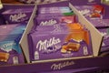 Milka chocolate in a shop Royalty Free Stock Photo