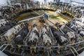 Milking parlor for cows