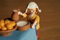 The Milkmaid In Dutch: Het Melkmeisje from the famous painter Johannes Vermeer built in PLAYMOBIL