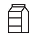Milkpack thin line vector icon Royalty Free Stock Photo