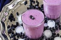 Milkshake with berries