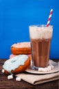 Milkshake and donuts Royalty Free Stock Photo