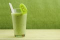 Milkshake with kiwi in a glass Royalty Free Stock Photo