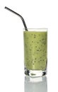 Milkshake kiwi in the glass Royalty Free Stock Photo