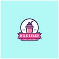 Milkshake sweet beverages logo design