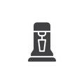 Milkshake machine vector icon