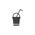 Milkshake vector icon