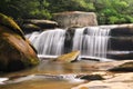 Milky Blue Ridge Waterfall Nature Landscape Royalty Free Stock Photo