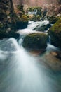 Milky cascading stream Royalty Free Stock Photo