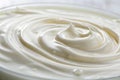 Milky cream surface, close-up Royalty Free Stock Photo