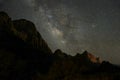 Zion Milky Way Royalty Free Stock Photo