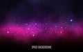 Milky way background. Pink and purple concept. Stardust and shining stars. Colorful galaxy with nebula and stars