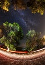 Milky Way. Beautiful summer night Royalty Free Stock Photo