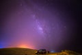 Milky Way from the Desert Royalty Free Stock Photo