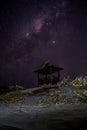 Milky Way Galaxy appears in the beautiful sky