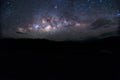 Milky Way galaxy at Borneo, Long exposure photograph