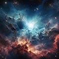 Milky Way Galaxy Fantasy Cosmos Royalty Free Stock Photo