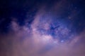 Milky way galaxy on night sky background Royalty Free Stock Photo